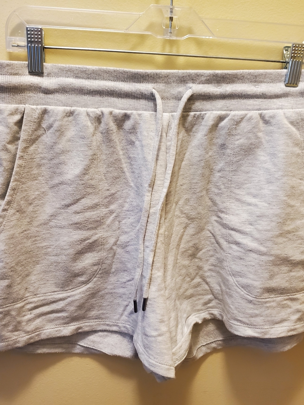 stars above Light Gray Cozy Drawstring Athletic Shorts